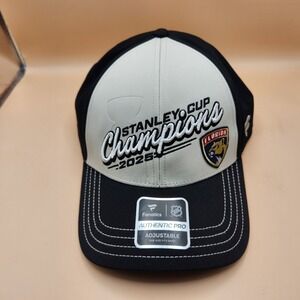 Florida Panthers Fanatics 2025‎ Stanley Cup Champions Authentic Pro Hat OSFM